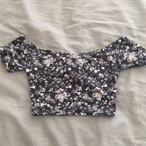 Brandy Melville Off The Shoulder Crop Top